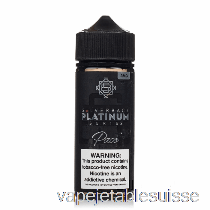 Vape Suisse Paco - Série Silverback Platine - 120ml 6mg